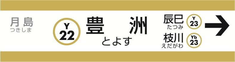 豊住線駅名キーホルダー