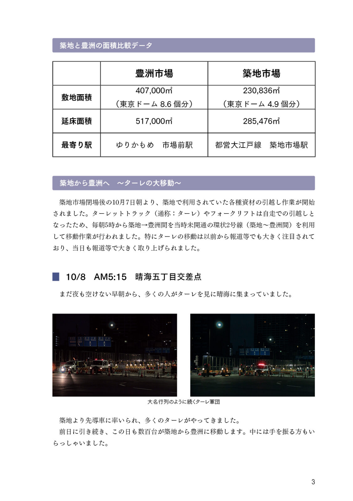 開場！豊洲市場 豊洲市場開場初日レポート／都バス路線再編 陽12系統
